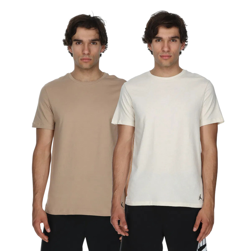 Jordan Flight Cotton Stretch Men's Beige Undershirt (2 Pack) Size S - NEW